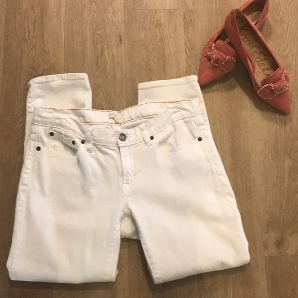 J.Crew White Cotton Denim Stretch Jeans - sz 30